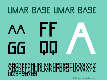 Umar Base Umar Base Version 1.000图片样张