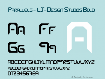 Parallels - LJ-Design Studios Bold Version 1.00 October 8, 2014, initial release图片样张