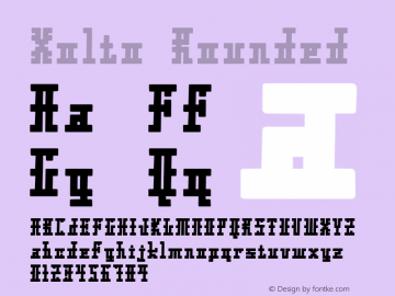 Xolto Rounded 1.0 Tue Feb 20 23:16:23 1996 Font Sample