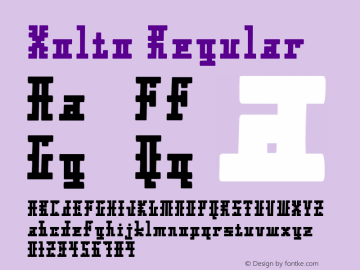Xolto Regular Version 3.101图片样张
