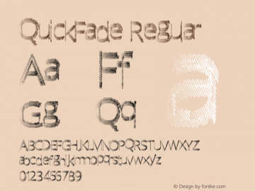 QuickFade Regular Version 1.00 October 13, 2014, initial release Font Sample