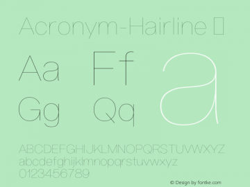 Acronym-Hairline ☞ 1.002;com.myfonts.reserves.acronym.hairline.wfkit2.3Wwr图片样张