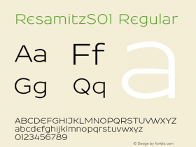 ResamitzS01 Regular Version 0.048图片样张