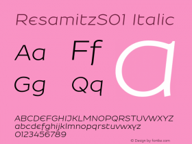 ResamitzS01 Italic Version 0.048图片样张