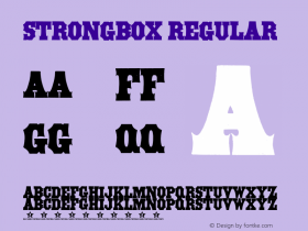 STRONGBOX Regular Version 1.000;PS 001.001;hotconv 1.0.56图片样张