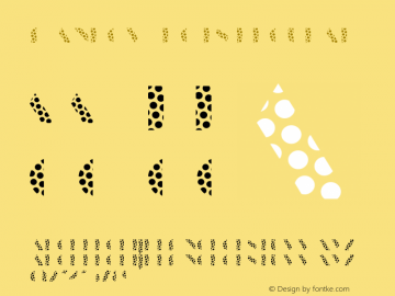 Manbow Dots Regular Version 1.000 Font Sample