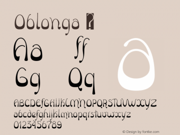 Oblonga ☞ 1.000;com.myfonts.eurotypo.oblonga.regular.wfkit2.47z2 Font Sample