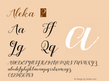 Aleka ☞ Version 1.000 2013 initial release;com.myfonts.easy.eurotypo.aleka.regular.wfkit2.version.44eV Font Sample