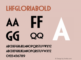 LHFGloriaBold ☞ (1.1) #License#;com.myfonts.easy.letterheadfonts.lhf-gloria.bold.wfkit2.version.3VSS图片样张