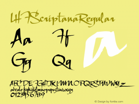 LHFScriptanaRegular ☞ (1.0) ;com.myfonts.letterheadfonts.lhf-scriptana-regular.regular.wfkit2.3Apo图片样张