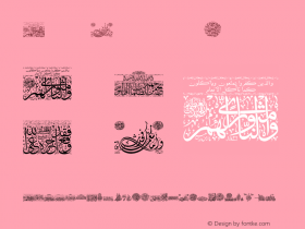 Aayat Quraan_048 Regular Version 1.00 November 2, 2014, initial release Font Sample