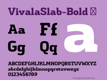 VivalaSlab-Bold ☞ Version 1.006;PS 001.006;hotconv 1.0.70;makeotf.lib2.5.58329;com.myfonts.easy.johannes-hoffmann.vivala-slab.bold.wfkit2.version.4hDs Font Sample