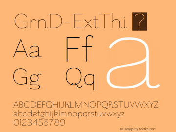 GrnD-ExtThi ☞ Version 1.000;com.myfonts.insigne.grenale-2.ext-thin.wfkit2.4587 Font Sample