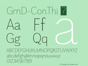 GrnD-ConThi ☞ Version 1.000;com.myfonts.insigne.grenale-2.con-thin.wfkit2.457Q图片样张