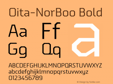 Oita-NorBoo Bold Version 1.000;com.myfonts.easy.insigne.oita.normal-book.wfkit2.version.4b5q图片样张