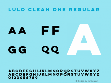 Lulo Clean One Regular Version 1.000;com.myfonts.easy.yellow-design.lulo-clean.one-bold.wfkit2.version.4hGD Font Sample