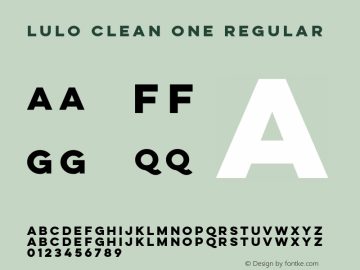 Lulo Clean One Regular Version 1.000;com.myfonts.easy.yellow-design.lulo-clean.one-bold.wfkit2.version.4hGD Font Sample