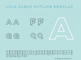 Lulo Clean Outline Regular Version 1.000;com.myfonts.easy.yellow-design.lulo-clean.outline-bold.wfkit2.version.4hGG图片样张