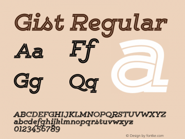 Gist Regular Version 1.000;com.myfonts.easy.yellow-design.gist.extrabold.wfkit2.version.46hG图片样张