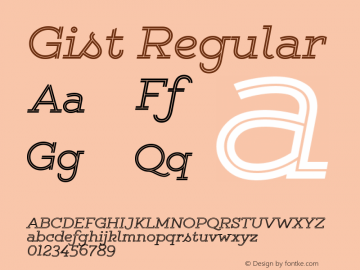 Gist Regular Version 1.000;com.myfonts.easy.yellow-design.gist.regular.wfkit2.version.46hK图片样张