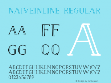 NaiveInline Regular 2.000;com.myfonts.easy.la-goupil.naive-inline.bold.wfkit2.version.4bBK Font Sample