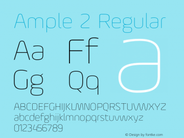 Ample 2 Regular 001.001;com.myfonts.easy.soneri.ample.thin.wfkit2.version.4bP5图片样张