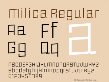 Milica Regular Version 1.002 Copyright (c) 2012-2013 PeGGO. All rights reserved.;com.myfonts.peggo.milica.extra-light.wfkit2.3V1Z图片样张