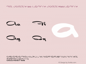 FZ JAZZY 30 LEFTY JAZZY30LEFTY Version 1.000 Font Sample