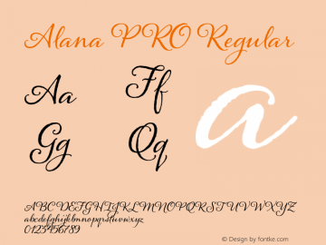 Alana PRO Regular Version 1.000;com.myfonts.easy.laura-worthington.alana.pro.wfkit2.version.3ziu图片样张