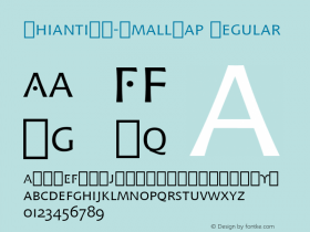 ChiantiBT-SmallCap Regular Version 1.01 emb4-OT;com.myfonts.bitstream.chianti.small-cap.wfkit2.2fFe Font Sample