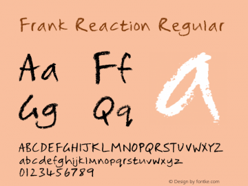 Frank Reaction Regular Version 1.000;com.myfonts.easy.will-stewart.frank-reaction.regular.wfkit2.version.3XoP图片样张