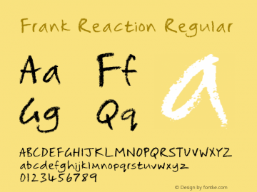 Frank Reaction Regular Version 1.000;com.myfonts.easy.will-stewart.frank-reaction.regular.wfkit2.version.3XoP图片样张