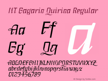 NT Gagarin Quirina Regular Version 1.0;com.myfonts.novotypo.nt-gagarin.quirina.wfkit2.3GsR Font Sample