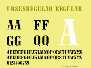 URSUSREGULAR Regular Version 1.000;com.myfonts.easy.borutta.wood-type-collection-2.u-regular.wfkit2.version.437Y图片样张