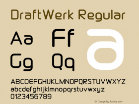 DraftWerk Regular 1.000;com.myfonts.northernblock.draft-werk.bold.wfkit2.3oSH Font Sample