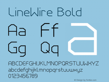 LineWire Bold 001.000;com.myfonts.northernblock.line-wire.light.wfkit2.3wnf Font Sample
