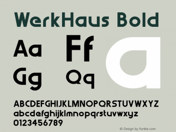 WerkHaus Bold Version 1.000;com.myfonts.northernblock.werk-haus.bold.wfkit2.3hZJ Font Sample