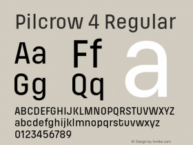 Pilcrow 4 Regular Version 001.001;com.myfonts.easy.indian-type-foundry.pilcrow.medium.wfkit2.version.4bBD图片样张