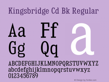 Kingsbridge Cd Bk Regular Version 1.000图片样张
