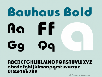 Bauhaus Bold 001.000图片样张