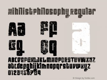 NihilistPhilosophy Regular Version 1.000;com.myfonts.fenotype.nihilist-philosophy.light.wfkit2.3e8M图片样张