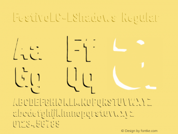 FestivoLC-LShadows Regular Version 001.001;com.myfonts.ahmet-altun.Festivo-lc.l-shadows.wfkit2.47TZ Font Sample