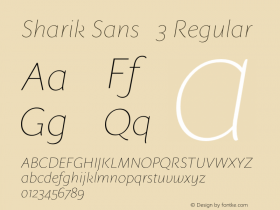 Sharik Sans   3 Regular Version 1.003;PS 001.003;hotconv 1.0.70;makeotf.lib2.5.58329;com.myfonts.easy.dada-studio.sharik-sans.thin-italic.wfkit2.version.4aYe Font Sample