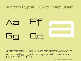 ArchiType   Exp Regular Version 1.001;com.myfonts.archiness.architype.expanded-regular-92673.wfkit2.3uLj Font Sample