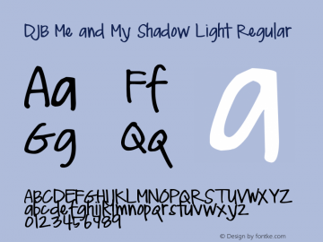 DJB Me and My Shadow Light Regular Version 1.00 June 22, 2011, initial release图片样张