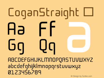 CoganStraight ☞ Version 1.000;com.myfonts.easy.leandro-ribeiro-machado.cogan-straight.regular.wfkit2.version.4kaQ Font Sample