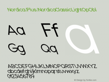 Nordica Plus NordicaClassicLightOpObl Version 1.01图片样张