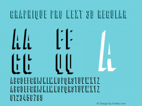 Graphique Pro Next 3D Regular Version 11.2014 Font Sample