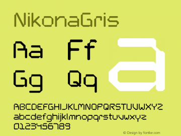 NikonaGris ☞ OTF 1.000;PS 001.000;Core 1.0.29;com.myfonts.andinistas.nikona.gris.wfkit2.2GHt图片样张
