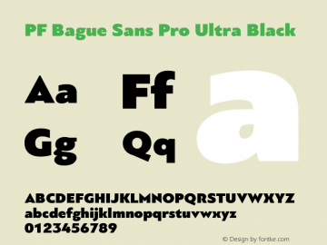 PF Bague Sans Pro Ultra Black Version 1.000图片样张